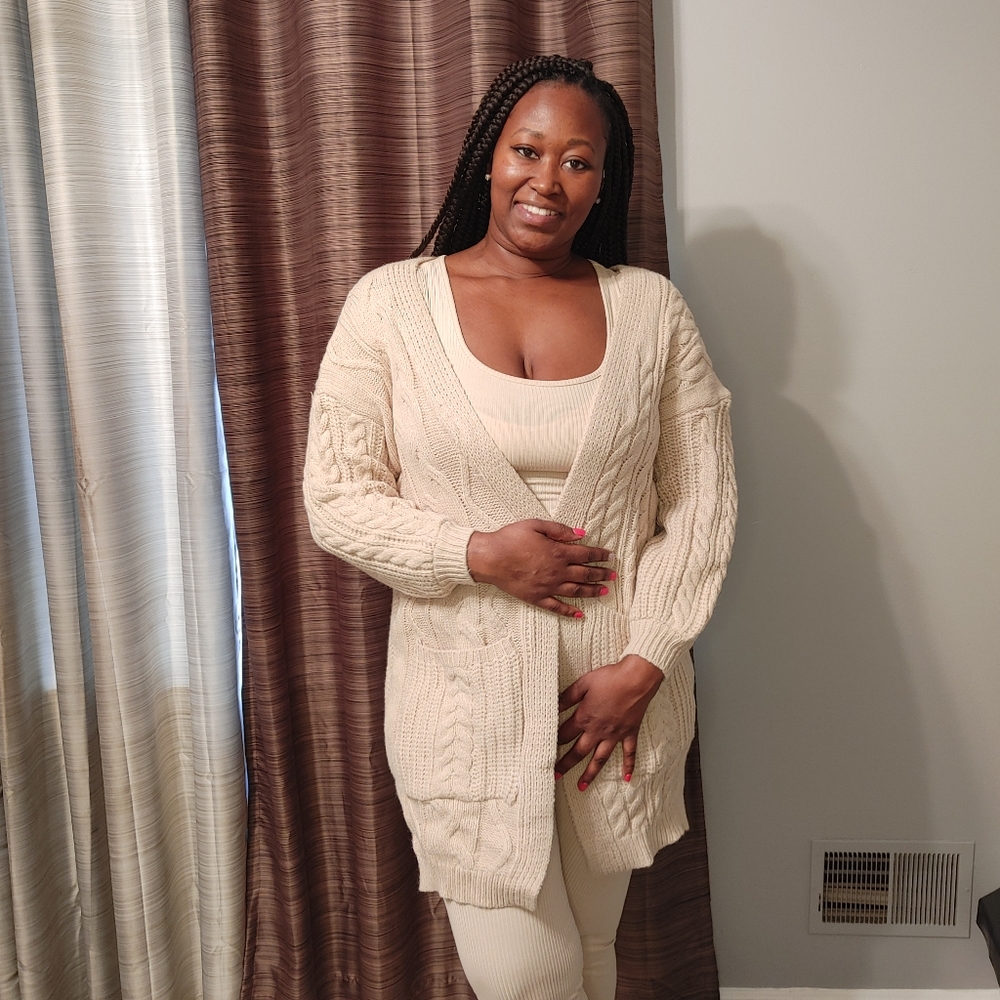 Cardigan coat sweater